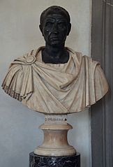 bronze bust of Julius Caesar
