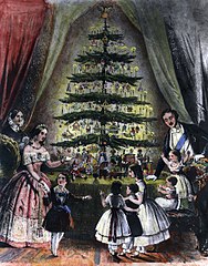 Queen Victoria & family with Christmas tree