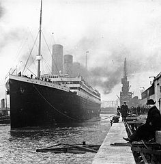 Titanic leaving Southampton