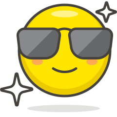 emoji with sunglasses