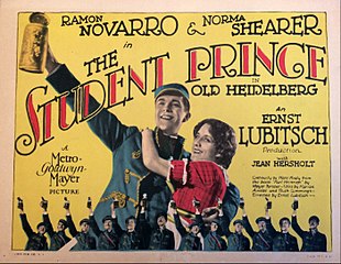 Lobby Card for The Student Prince silent movie