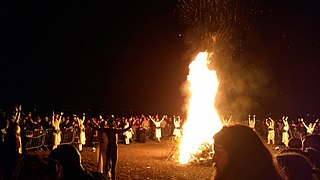 Beltane bonfire