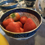 strawberries in a dish