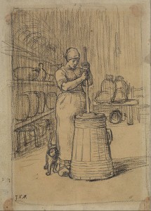 430px-Jean-François_Millet_-_Study_for_Woman_Churning_Butter_-_Google_Art_Project
