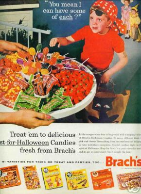 Brach advertisement for Halloween candies
