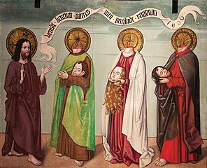 Jesus with the saints