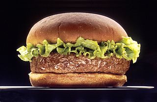 Hamburger with lettuce 