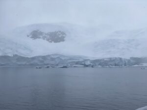 inclement weather on Antarctica