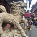 Lion at entrance to Old Town, Shanghai