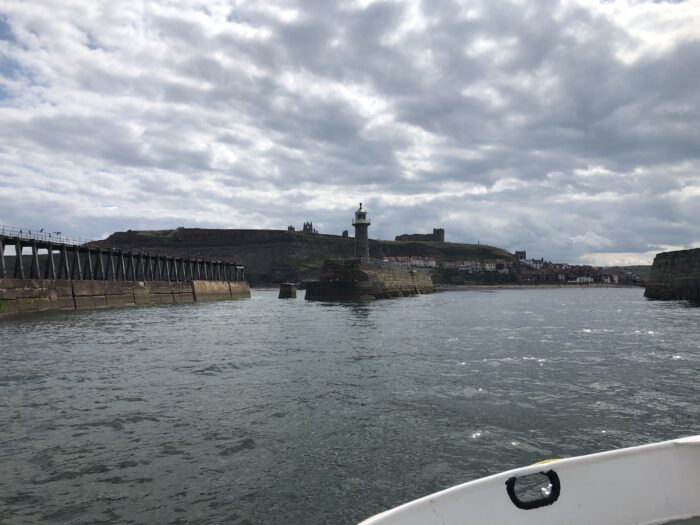 Entering Whitby from the sea