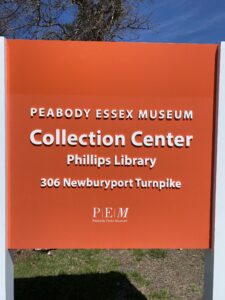 Highway sign for PEM collection center