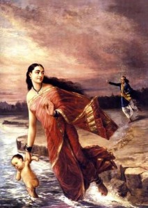 Raja_Ravi_Varma,_Ganga_and_Shantanu_(1890)