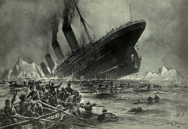 The Titanic Sinks